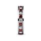 5 - Celina 3.00 mm Round Red Garnet and Lab Grown Diamond Eternity Band 