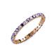 4 - Audrey 2.00 mm Iolite and Diamond Eternity Band 