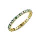 4 - Audrey 2.00 mm Diamond and Lab Created Alexandrite Eternity Band 