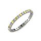 4 - Audrey 2.00 mm Yellow Sapphire and Diamond Eternity Band 