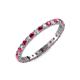 4 - Audrey 2.00 mm Ruby and Diamond Eternity Band 