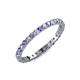4 - Audrey 2.00 mm Tanzanite and Diamond Eternity Band 