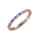 4 - Audrey 2.00 mm Tanzanite and Diamond Eternity Band 