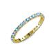 4 - Audrey 2.00 mm Blue Topaz and Diamond Eternity Band 