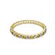 3 - Audrey 2.00 mm Citrine and Diamond U Prong Eternity Band 