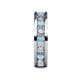 5 - Celina 3.40 mm Round Aquamarine and Lab Grown Diamond Eternity Band 