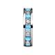 5 - Celina 3.40 mm Round Blue Topaz and Lab Grown Diamond Eternity Band 