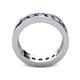 4 - Celina 3.40 mm Round Iolite and Lab Grown Diamond Eternity Band 