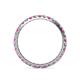 5 - Audrey 2.00 mm Pink Sapphire and Diamond Eternity Band 