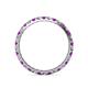 5 - Audrey 2.00 mm Amethyst and Diamond Eternity Band 