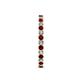 6 - Audrey 2.00 mm Red Garnet and Diamond Eternity Band 