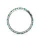5 - Audrey 2.00 mm Emerald and Diamond Eternity Band 