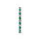 6 - Audrey 2.00 mm Emerald and Diamond Eternity Band 