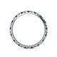 5 - Audrey 2.00 mm Blue and White Diamond Eternity Band 