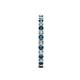 6 - Audrey 2.00 mm Blue and White Diamond Eternity Band 
