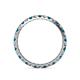 5 - Audrey 2.00 mm London Blue Topaz and Diamond Eternity Band 