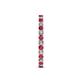 6 - Audrey 2.00 mm Ruby and Diamond Eternity Band 