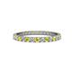1 - Audrey 2.40 mm Yellow and White Lab Grown Diamond U Prong Eternity Band 