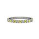 1 - Audrey 2.40 mm Yellow Sapphire and Lab Grown Diamond U Prong Eternity Band 