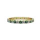 1 - Audrey 2.70 mm Lab Created Alexandrite and Lab Grown Diamond U Prong Eternity Band 