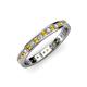 3 - Livia 1.70 mm Citrine and Lab Grown Diamond Eternity Band 