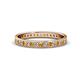1 - Livia 1.70 mm Citrine and Lab Grown Diamond Eternity Band 