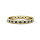 1 - Livia 1.70 mm Black and White Lab Grown Diamond Eternity Band 