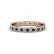 1 - Livia 1.70 mm Blue and White Lab Grown Diamond Eternity Band 