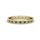 1 - Livia 1.70 mm Smoky Quartz and Lab Grown Diamond Eternity Band 