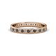 1 - Livia 1.70 mm Smoky Quartz and Lab Grown Diamond Eternity Band 