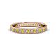 1 - Livia 1.70 mm Yellow Sapphire and Lab Grown Diamond Eternity Band 