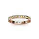 2 - Livia 1.70 mm Yellow Sapphire and Lab Grown Diamond Eternity Band 