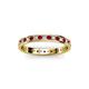 2 - Livia 1.70 mm Ruby and Lab Grown Diamond Eternity Band 