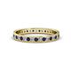 1 - Livia 1.70 mm Blue Sapphire and Lab Grown Diamond Eternity Band 