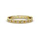 1 - Livia 1.70 mm Citrine and Lab Grown Diamond Eternity Band 
