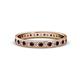 1 - Livia 1.70 mm Red Garnet and Lab Grown Diamond Eternity Band 