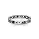2 - Livia 1.70 mm Black and White Lab Grown Diamond Eternity Band 