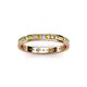 2 - Livia 1.70 mm Yellow and White Lab Grown Diamond Eternity Band 