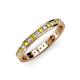 3 - Livia 1.70 mm Yellow and White Lab Grown Diamond Eternity Band 