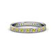 1 - Livia 1.70 mm Yellow Sapphire and Lab Grown Diamond Eternity Band 