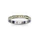 2 - Livia 1.70 mm Yellow and White Lab Grown Diamond Eternity Band 