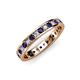3 - Livia 2.00 mm Blue Sapphire and Lab Grown Diamond Eternity Band 
