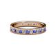 1 - Livia 2.00 mm Tanzanite and Lab Grown Diamond Eternity Band 