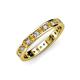 3 - Livia 2.00 mm Citrine and Lab Grown Diamond Eternity Band 