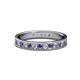 1 - Livia 2.00 mm Iolite and Lab Grown Diamond Eternity Band 