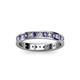 2 - Livia 2.00 mm Iolite and Lab Grown Diamond Eternity Band 
