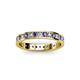 2 - Livia 2.00 mm Iolite and Lab Grown Diamond Eternity Band 