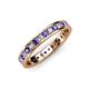3 - Livia 2.00 mm Iolite and Lab Grown Diamond Eternity Band 