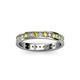 2 - Livia 2.00 mm Yellow and White Lab Grown Diamond Eternity Band 