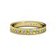 1 - Livia 2.00 mm Yellow and White Lab Grown Diamond Eternity Band 